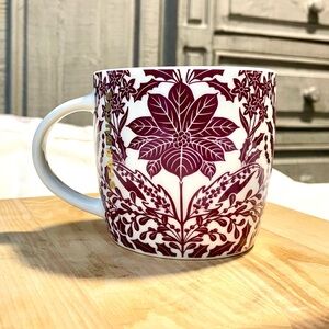 *RETIRED* STARBUCKS 2017 Holiday Mug - Purple Holly Berry/Poinsettia - 14oz Cup